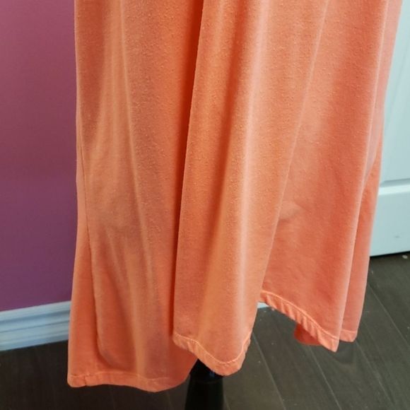 G21 💟 Tangerine Long Racertop Tank Top - Picture 6 of 7